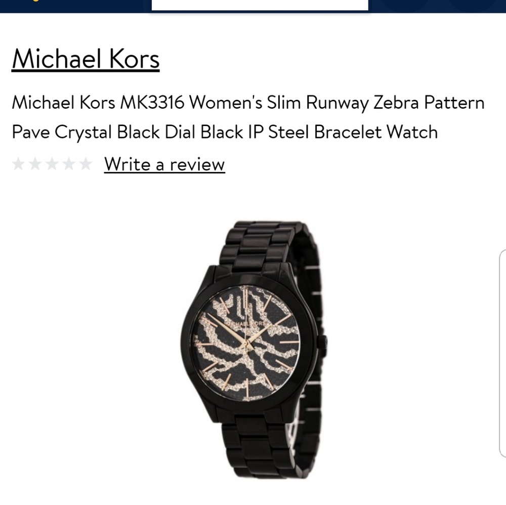 Michael Kors Slim Runway Watch - Black & Rose Gold